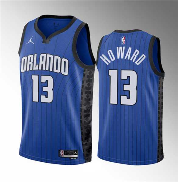 Mens Orlando Magic #13 Jett Howard Blue 2023 Draft Statement Edition Stitched Basketball Jersey